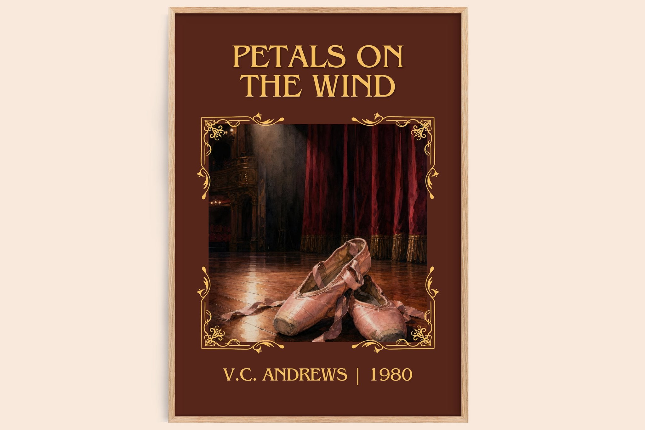 Petals on the Wind Classic Book Art Print by V.C. Andrews
