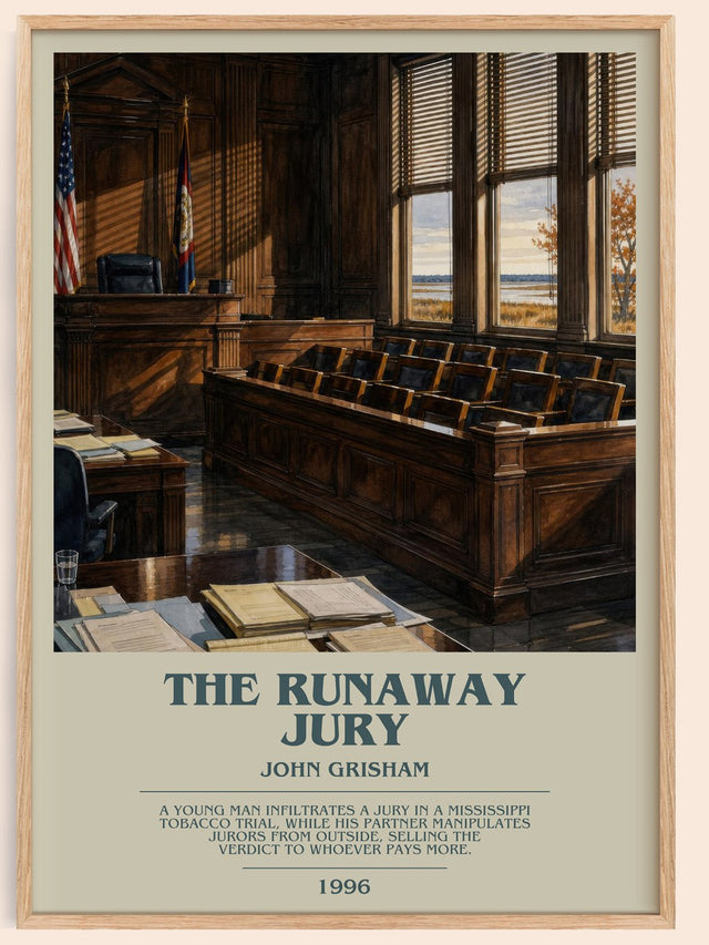 The Runaway Jury Bookish Wall Art by John Grisham