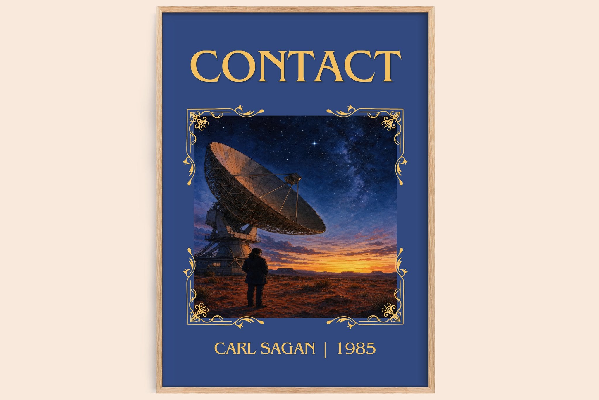 Contact Classic Book Art Print by Carl Sagan