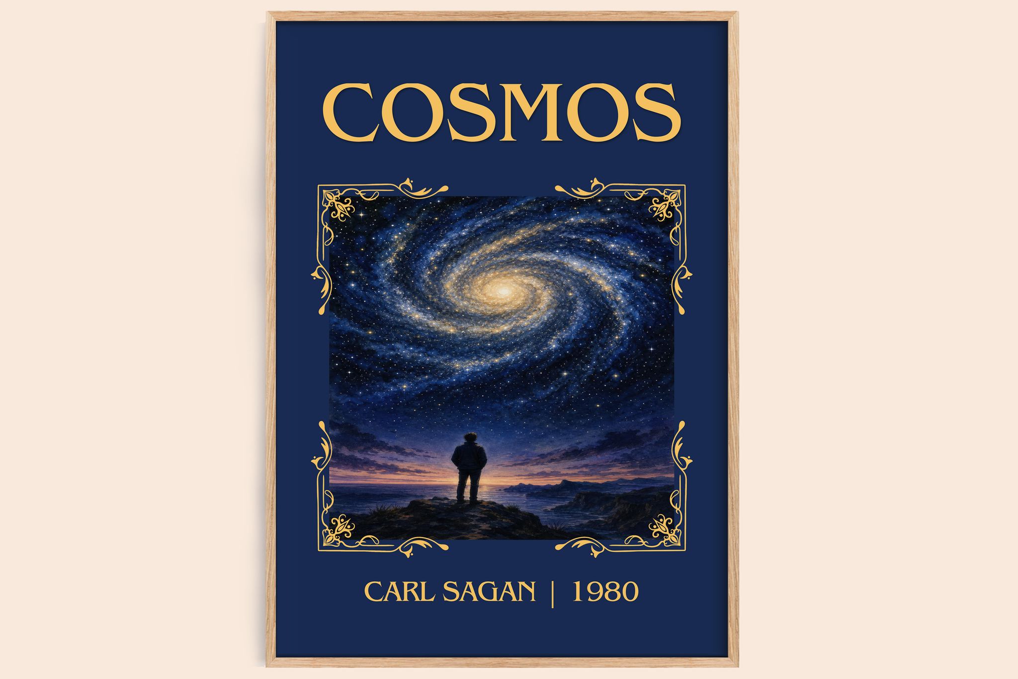 Cosmos Classic Book Art Print by Carl Sagan
