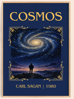 Cosmos Classic Book Art Print by Carl Sagan – book poster