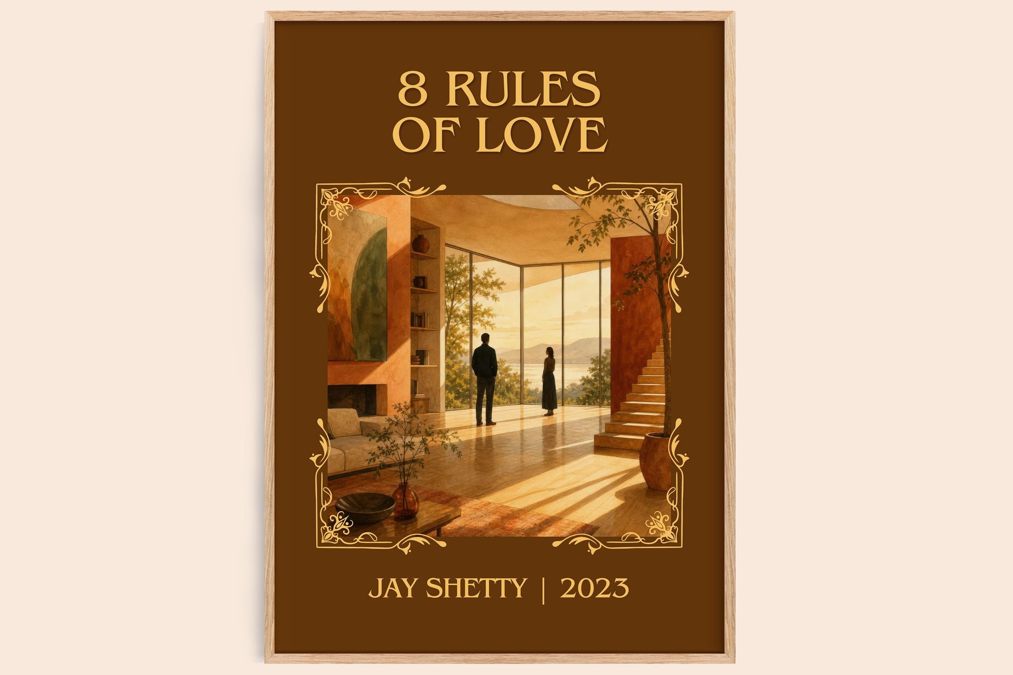 8 Rules of Love Classic Book Art Print by Jay Shetty