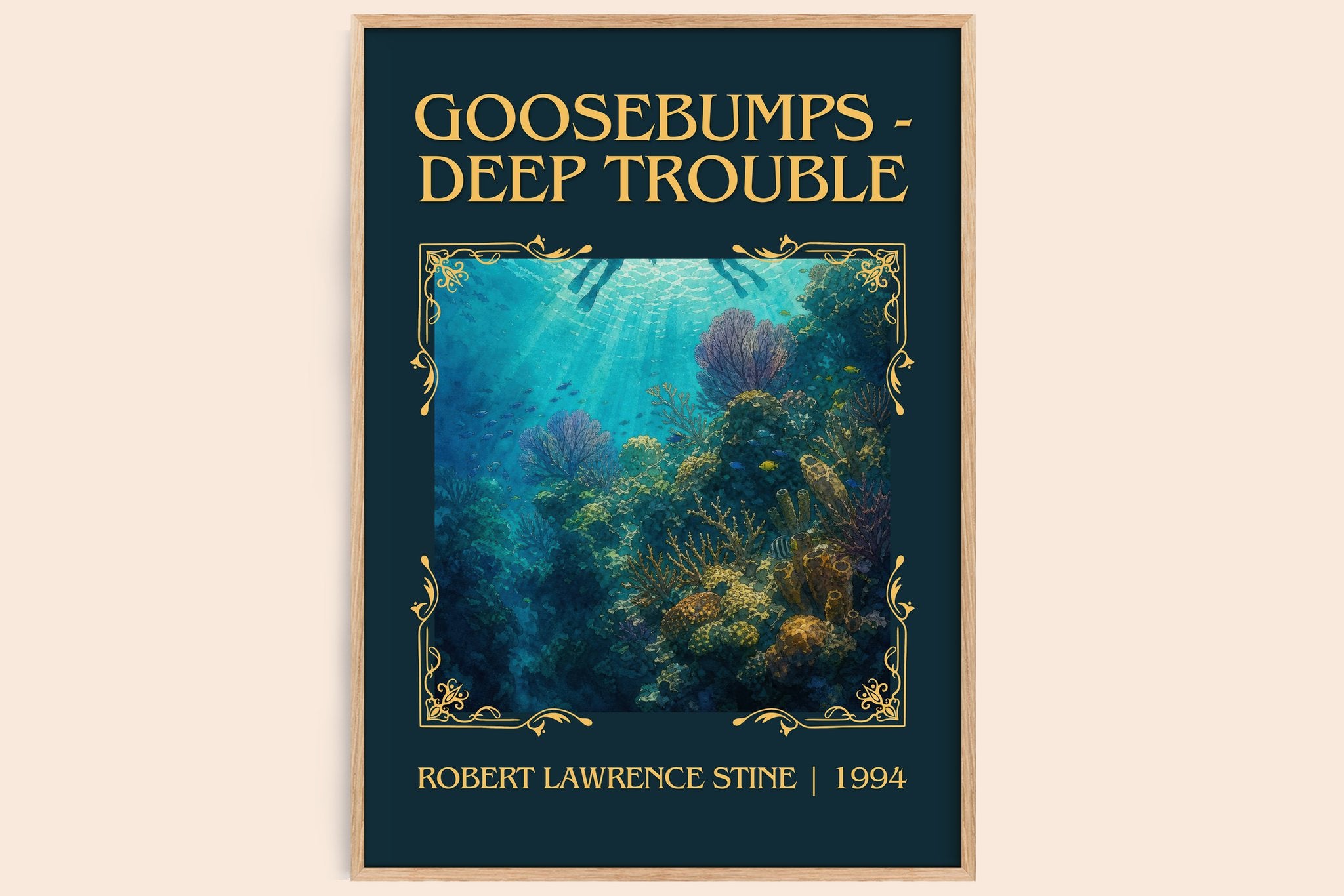 Goosebumps - Deep Trouble Classic Book Art Print by R. Stine
