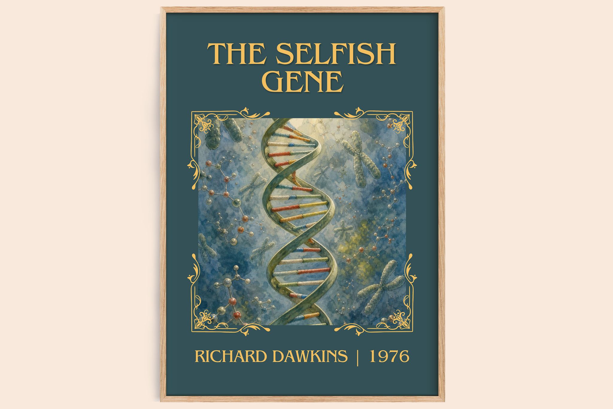 The Selfish Gene Classic Book Art Print by Richard Dawkins