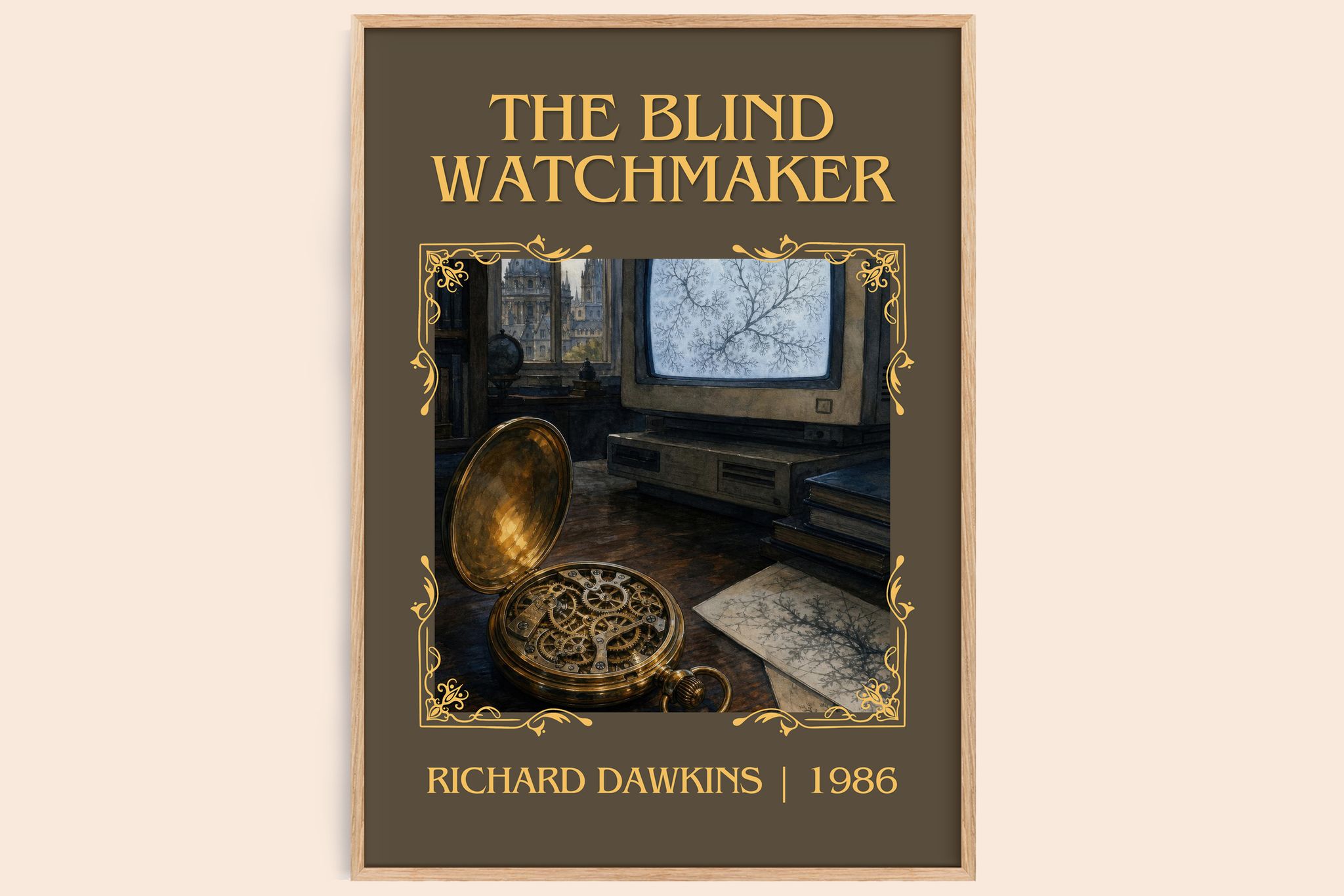 The Blind Watchmaker Classic Book Art Print by Richard Dawkins