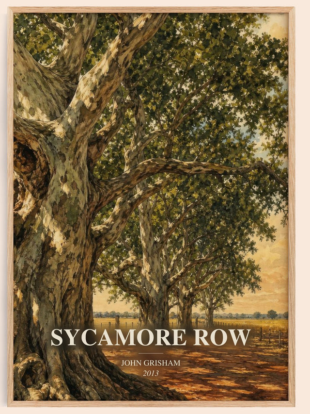 Sycamore Row Book Watercolour Illustration by John Grisham