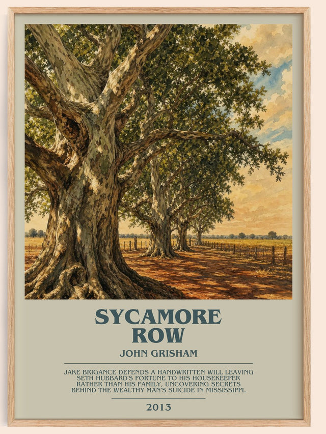 Sycamore Row Bookish Wall Art by John Grisham