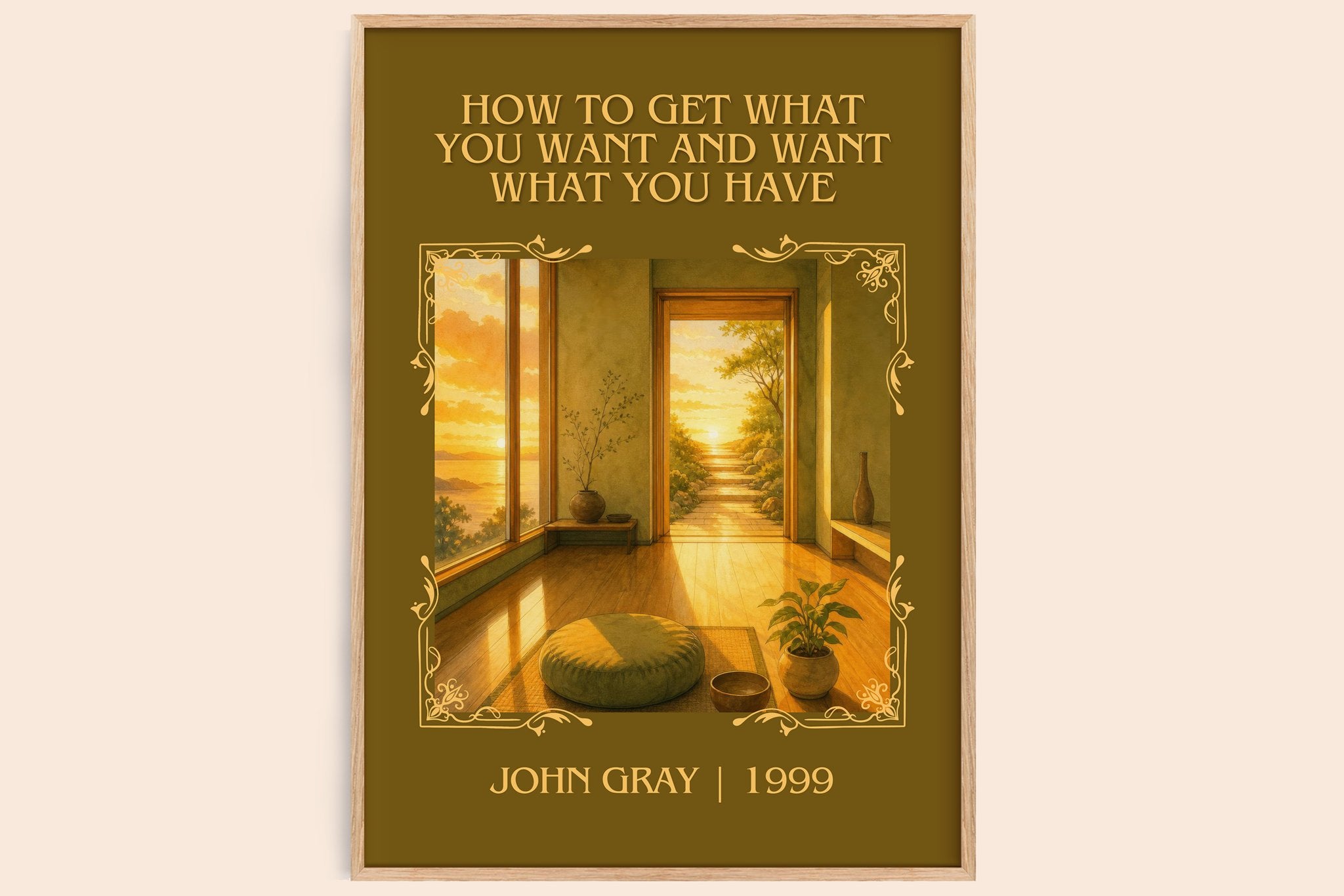 How to Get What You Want and Want What You Have Classic Book Art Print by John Gray