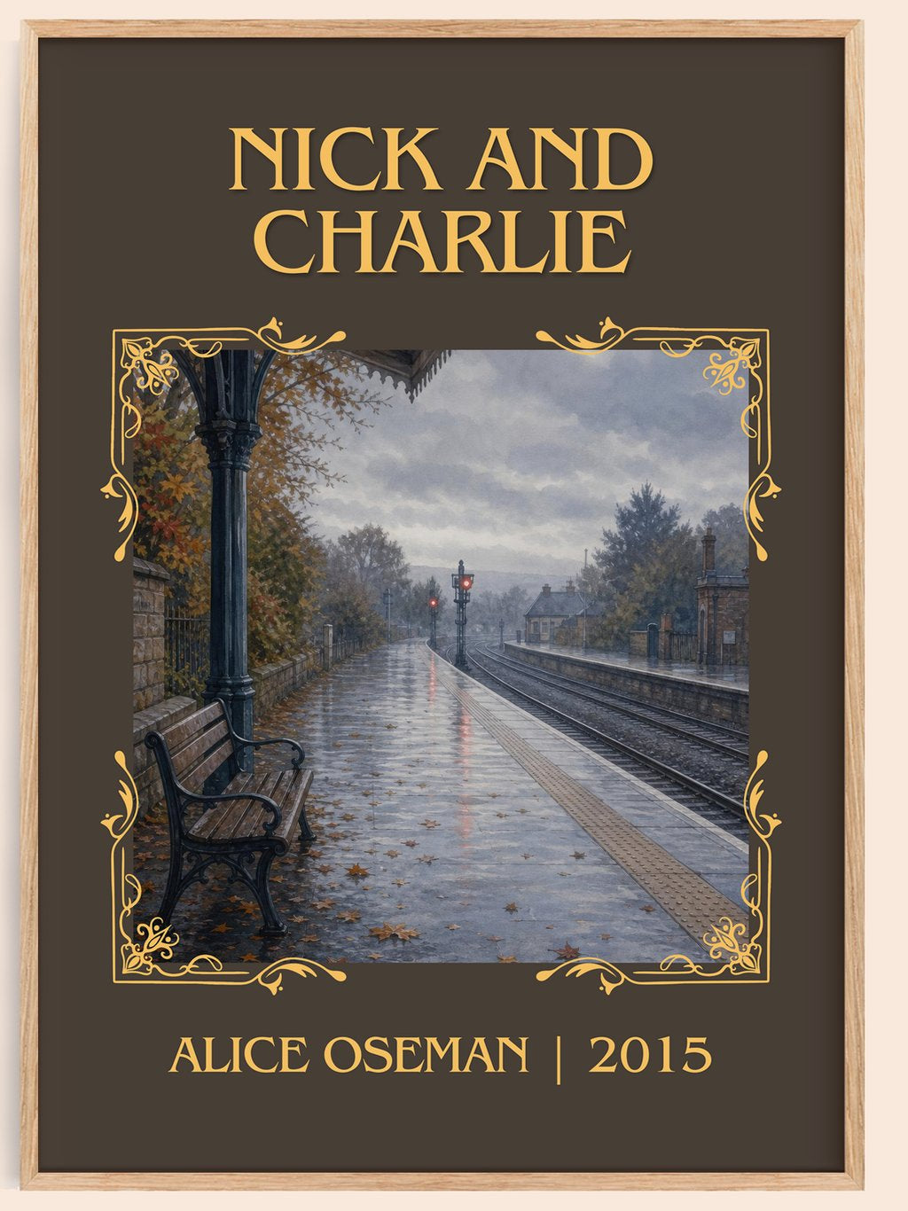Nick and Charlie Classic Book Art Print by Alice Oseman – book poster