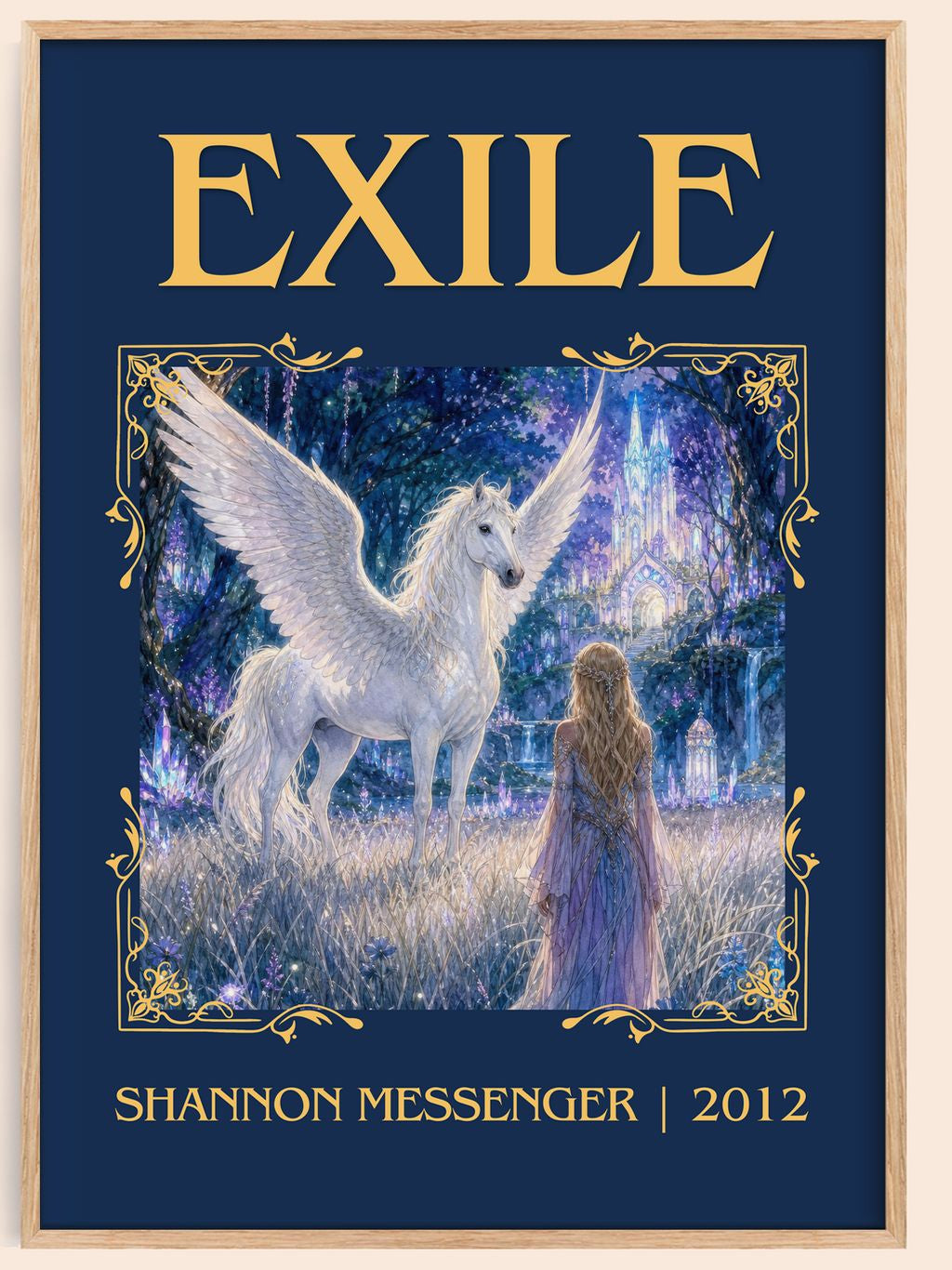 Exile Classic Book Art Print by Shannon Messenger – book poster