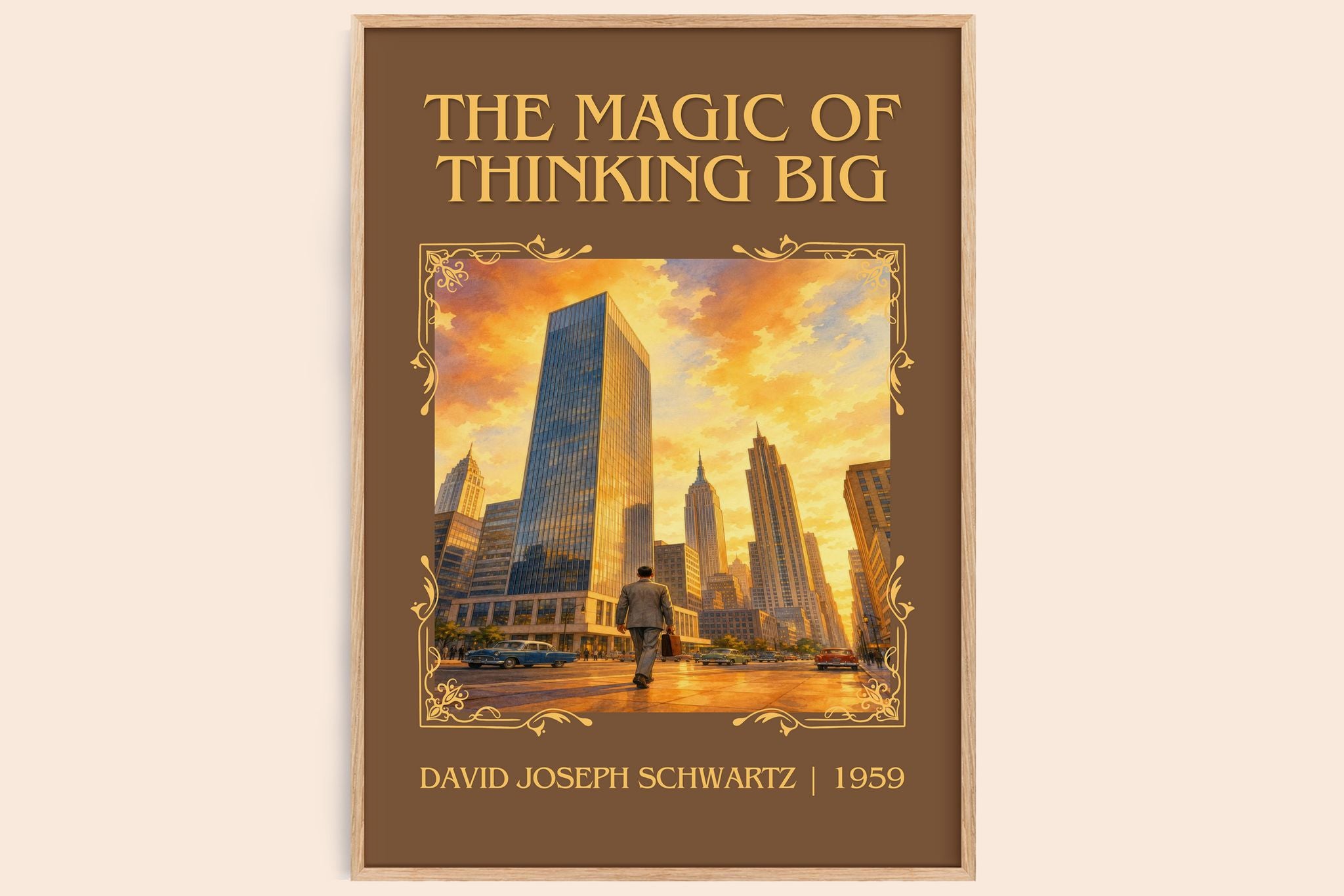 Magic of Thinking Big Classic Book Art Print by David Joseph Schwartz