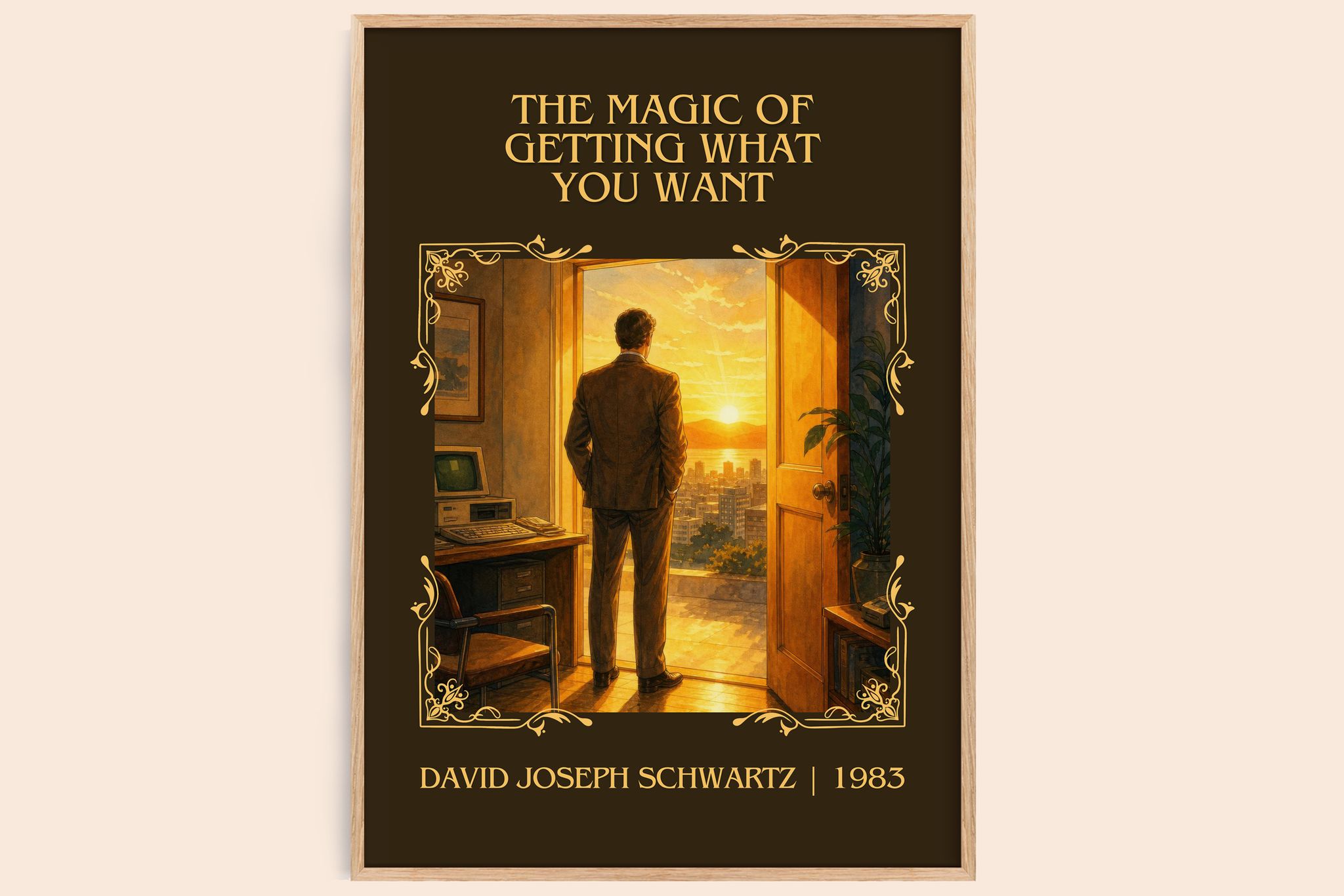 Magic of Getting What You Want Classic Book Art Print by D. Schwartz