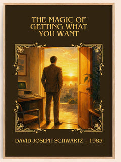 Magic of Getting What You Want Classic Book Art Print by D. Schwartz – book poster