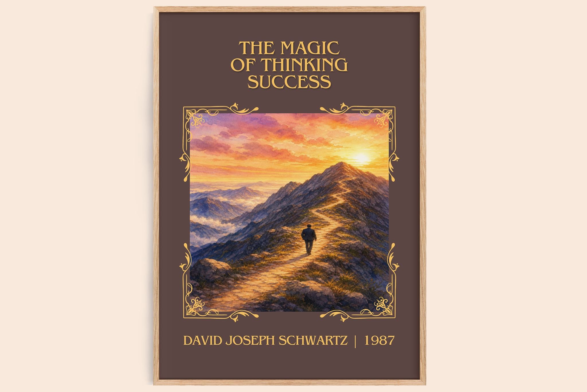 Magic of Thinking Success Classic Book Art Print by D. Schwartz