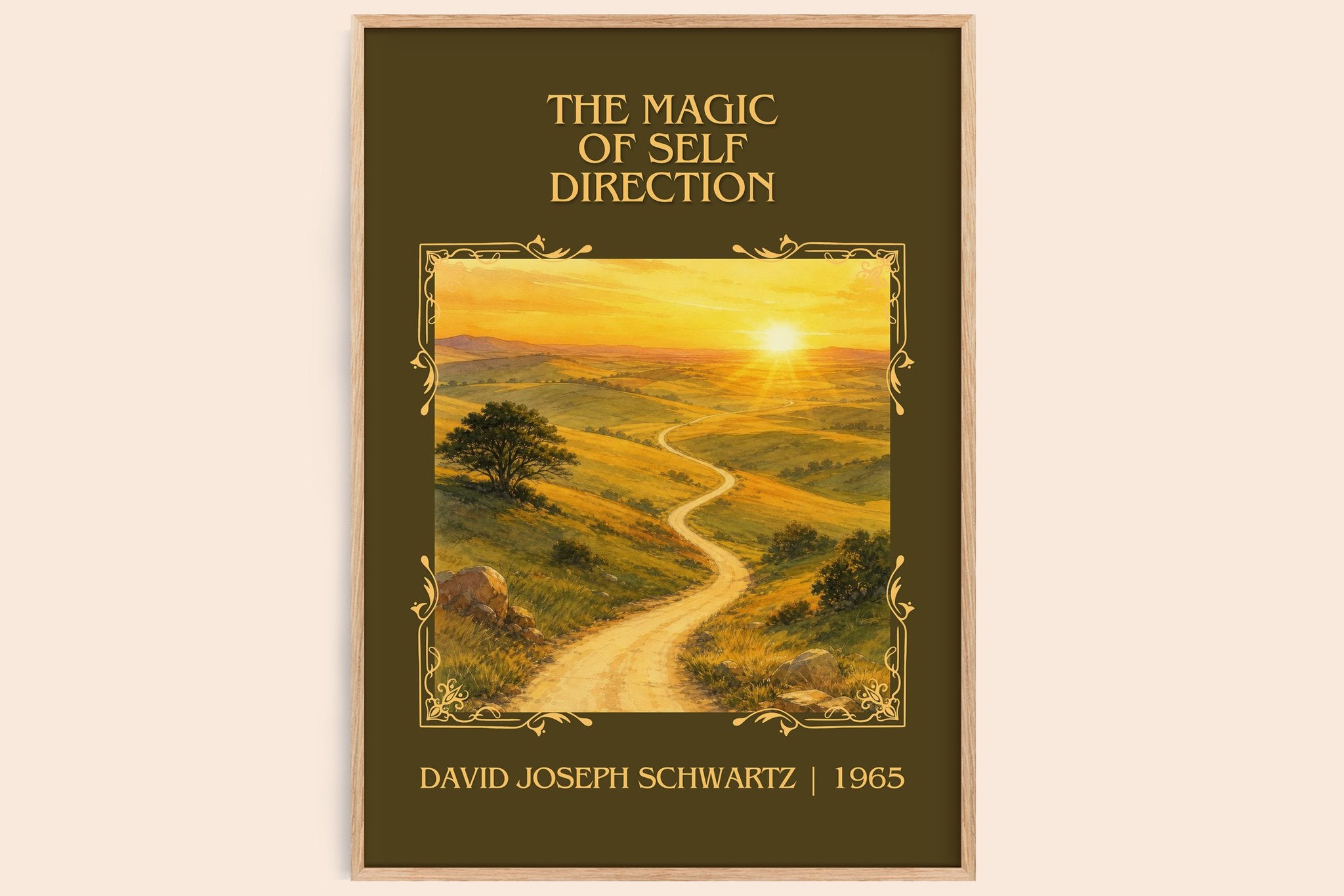 Magic of Self Direction Classic Book Art Print by D. Schwartz