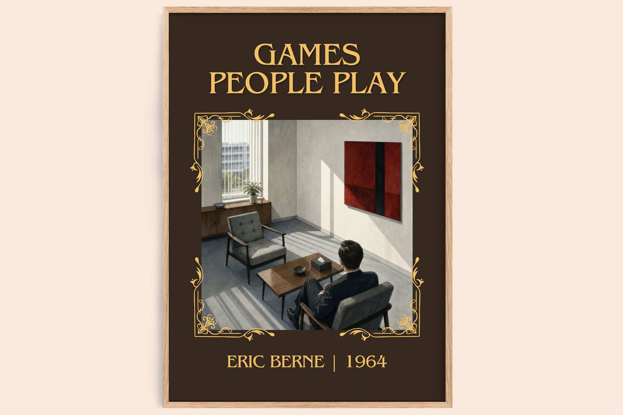 Games People Play Classic Book Art Print by Eric Berne