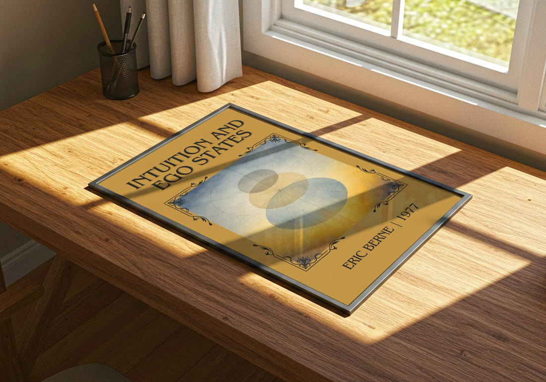 Intuition and ego states Classic Book Art Print by Eric Berne – print on a sunlit desk