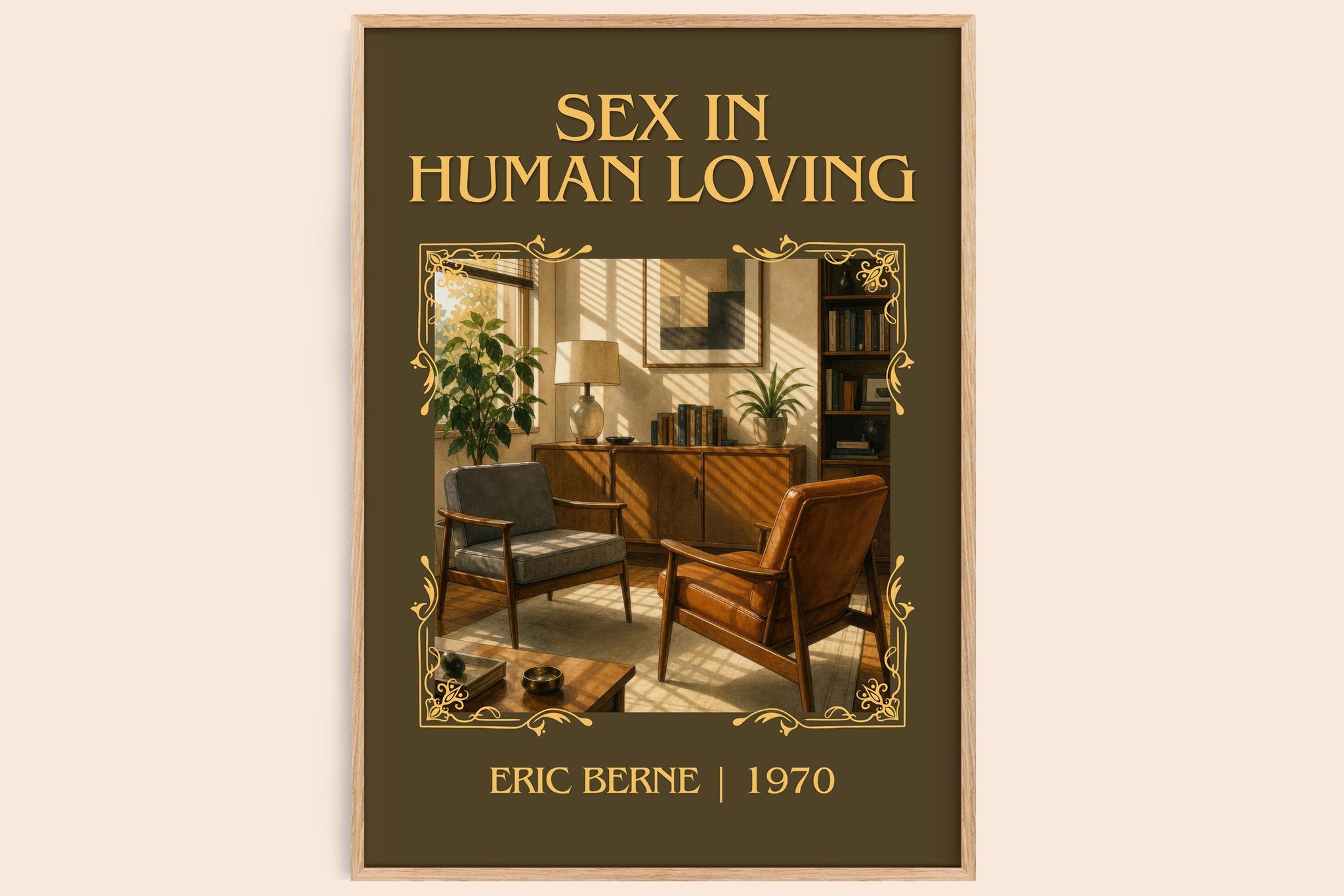 Sex in human loving Classic Book Art Print by Eric Berne