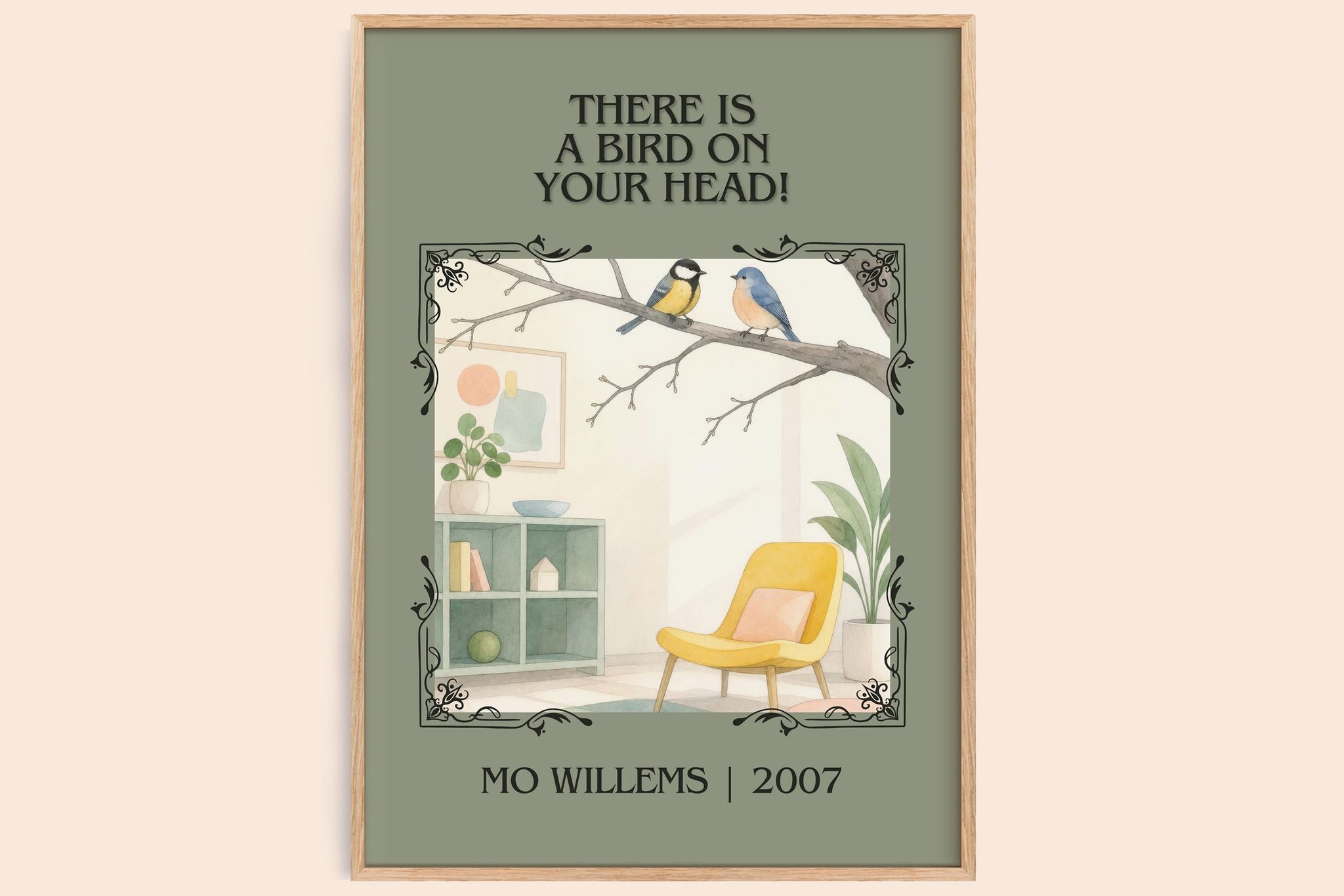 There is a bird on your head! Classic Book Art Print by Mo Willems