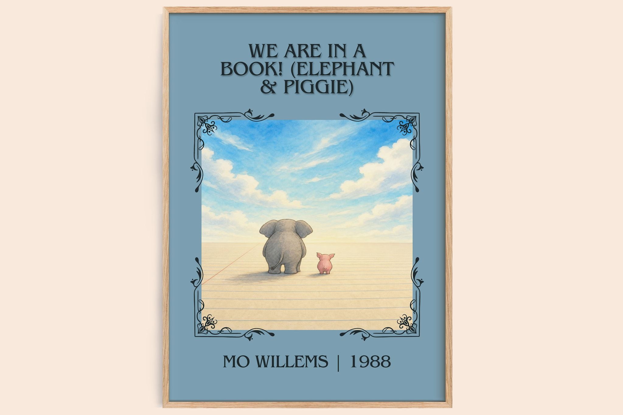 We Are in a Book! (Elephant & Piggie) Classic Book Art Print by Mo Willems