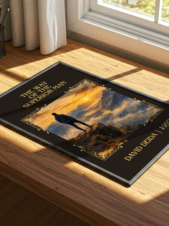The way of the superior man Classic Book Art Print by David Deida – print on a sunlit desk