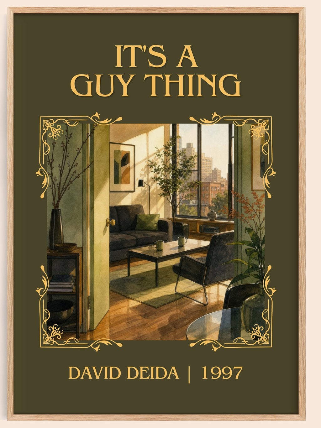 It's a guy thing Classic Book Art Print by David Deida – book poster