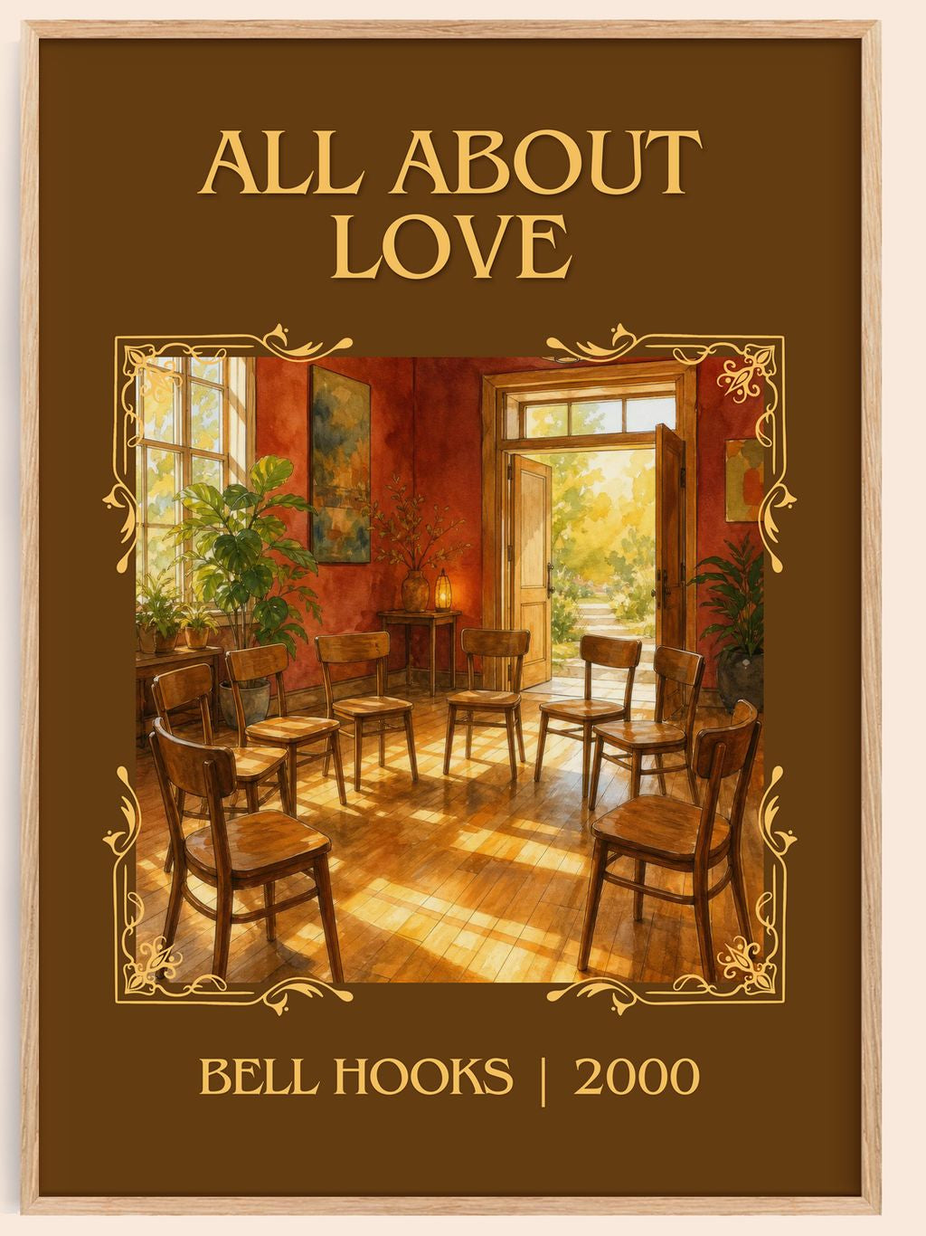 All About Love Classic Book Art Print by Bell Hooks – book poster