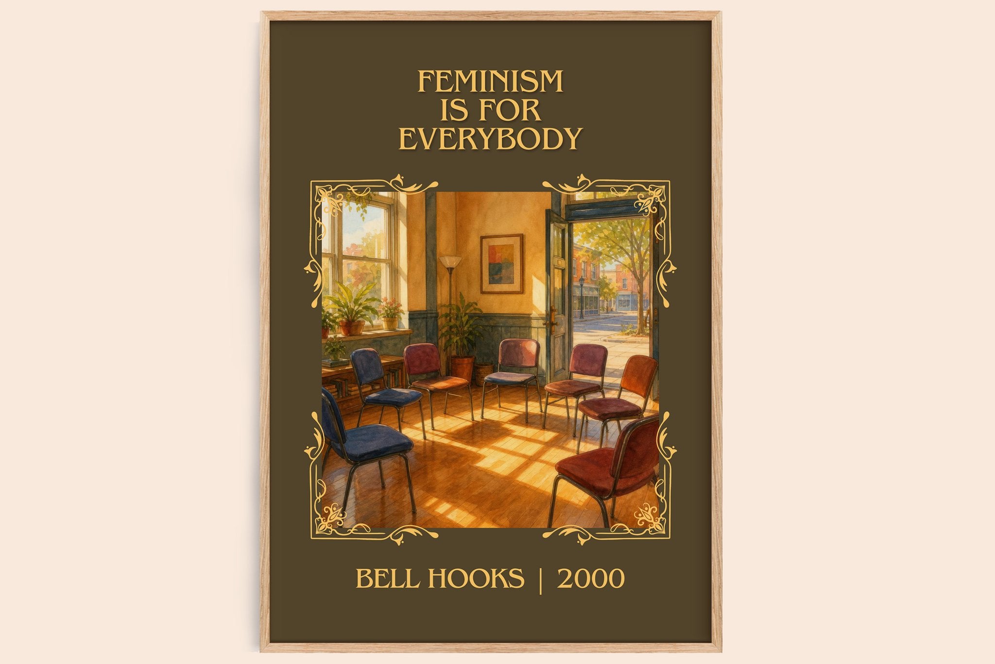 Feminism Is for Everybody Classic Book Art Print by Bell Hooks