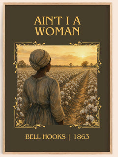 Ain't I a Woman Classic Book Art Print by Bell Hooks – book poster