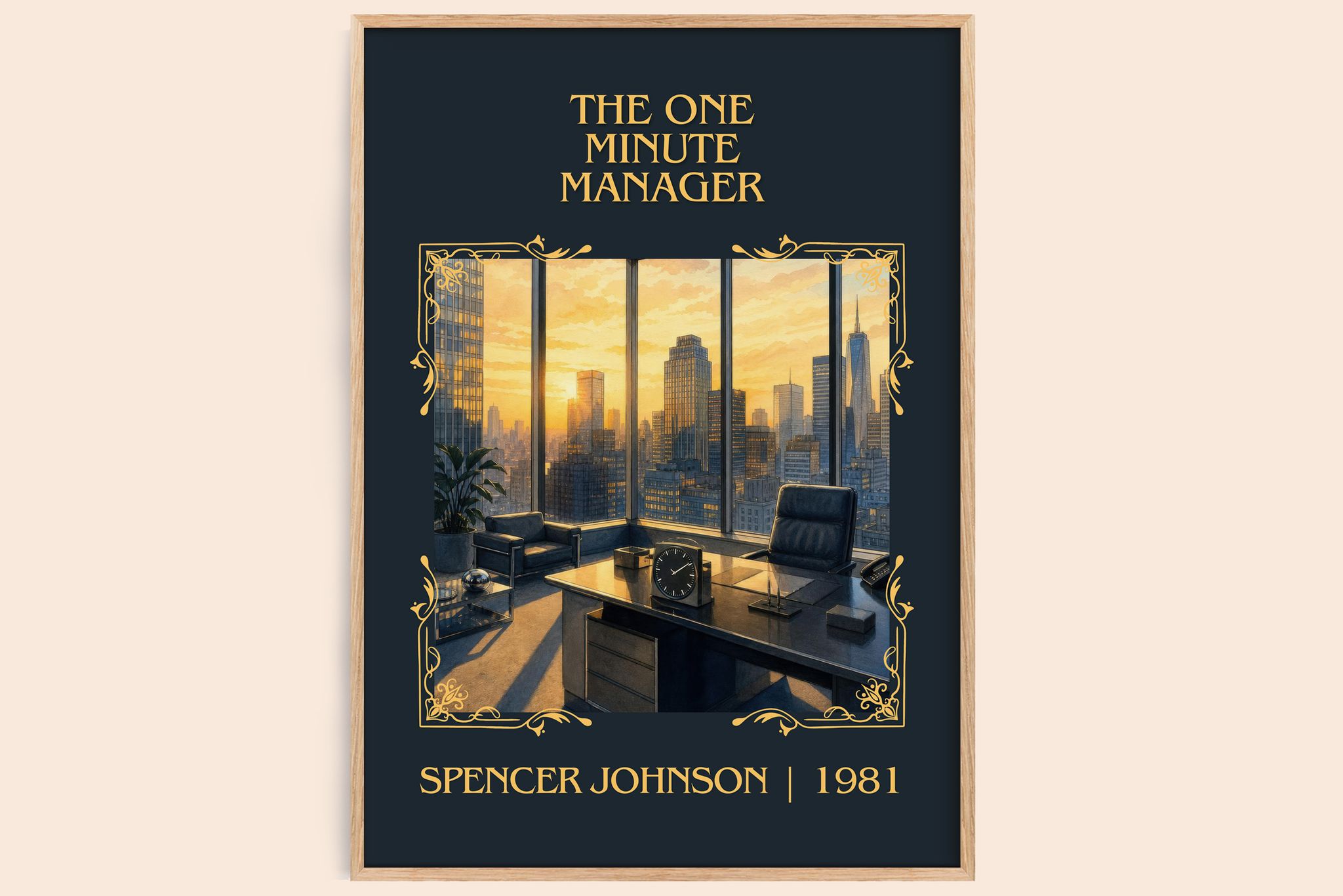 The one minute manager Classic Book Art Print by Spencer Johnson