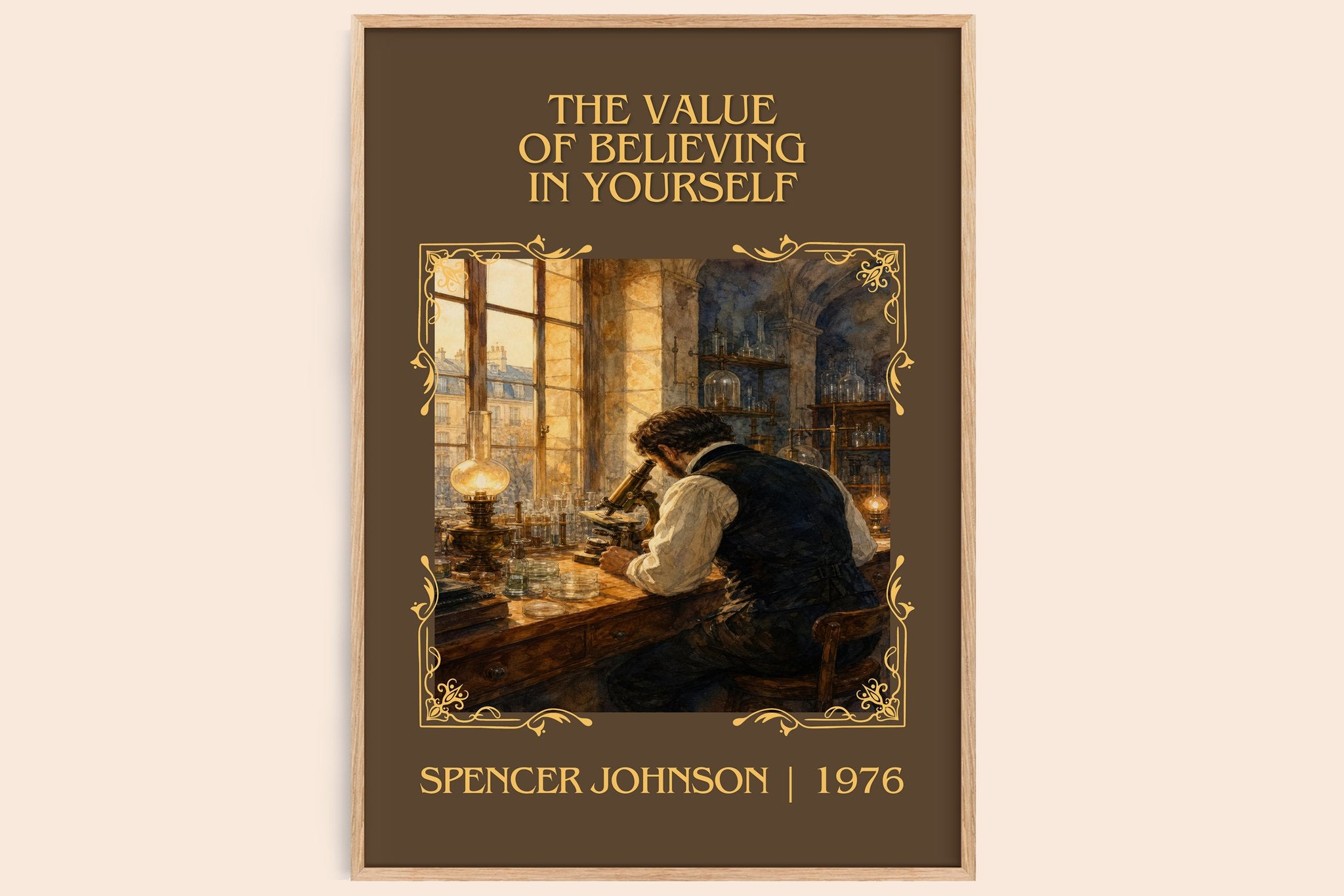 Value of Believing in Yourself Classic Book Art Print by S. Johnson