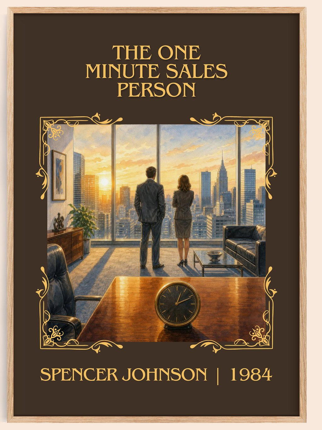 The one minute sales person Classic Book Art Print by Spencer Johnson – book poster