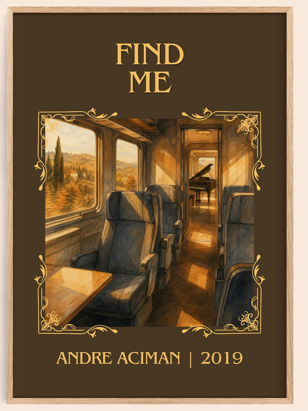 Find Me Classic Book Art Print by André Aciman – book poster