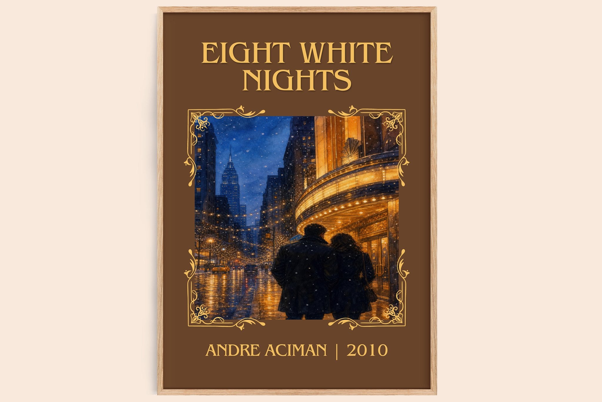Eight white nights Classic Book Art Print by André Aciman