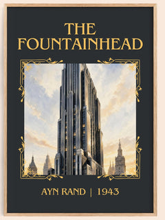 The Fountainhead Classic Book Art Print by Ayn Rand – book poster