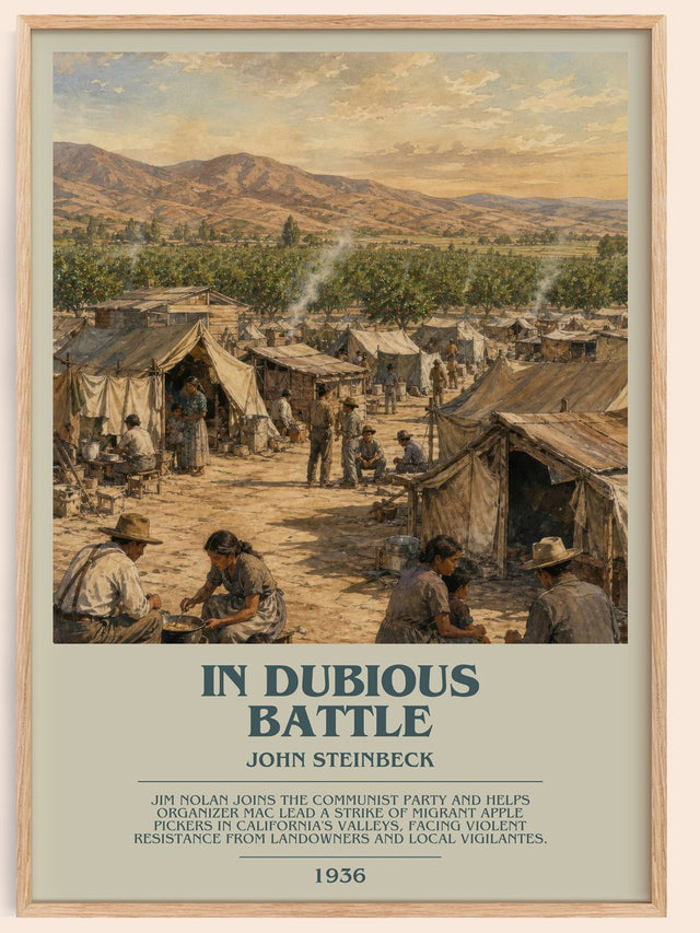 In Dubious Battle Bookish Wall Art by John Steinbeck