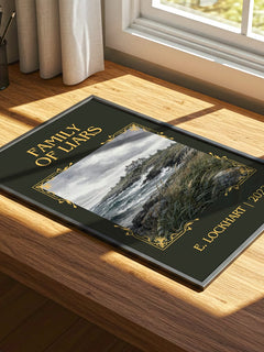 Family of Liars Classic Book Art Print by E. Lockhart – print on a sunlit desk