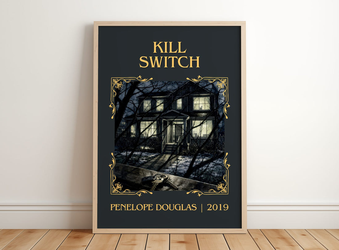 Kill Switch Classic Book Art Print by Penelope Douglas – framed print leaning on a wooden floor