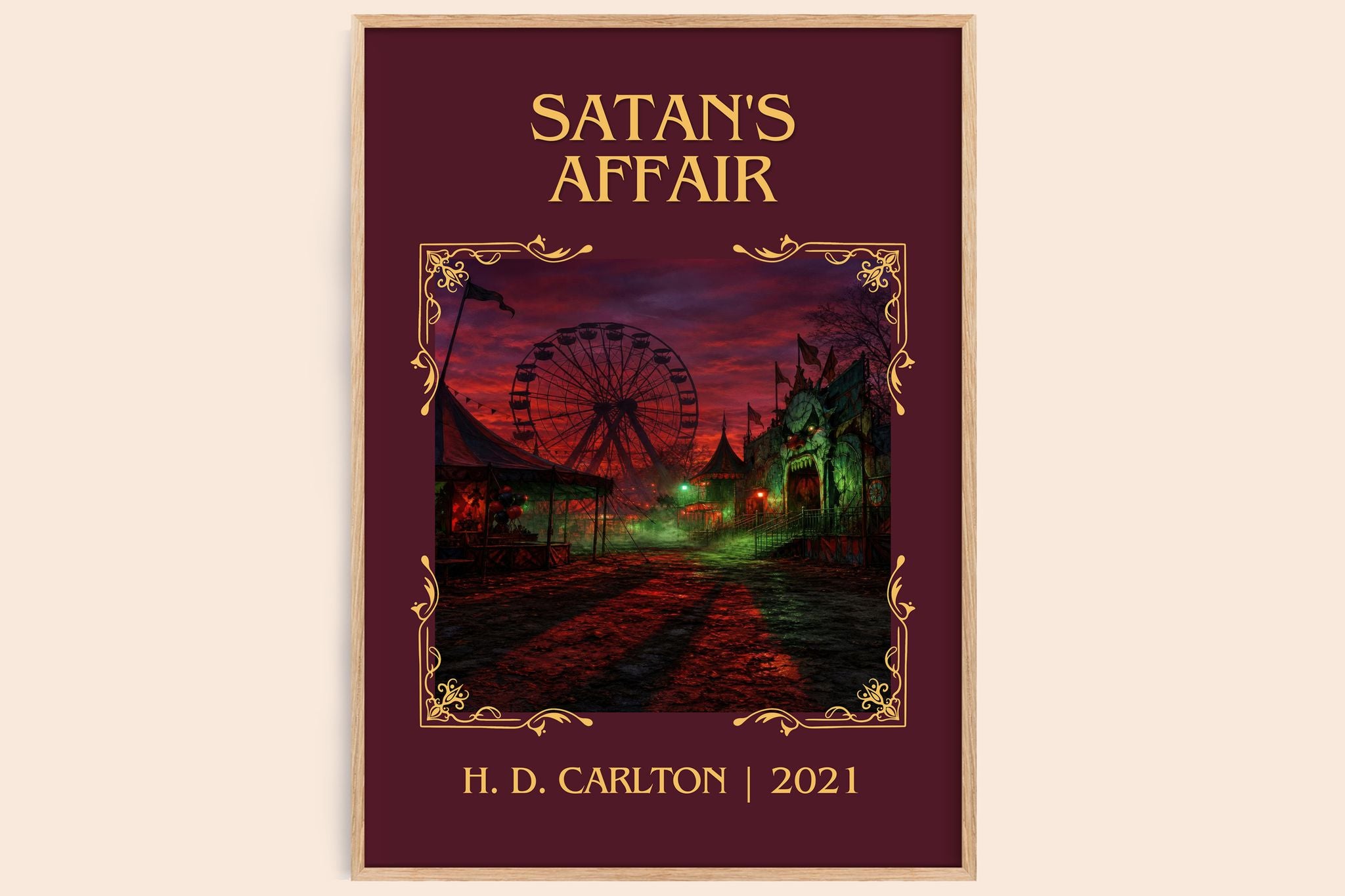 Satan's Affair Classic Book Art Print by H. D. Carlton