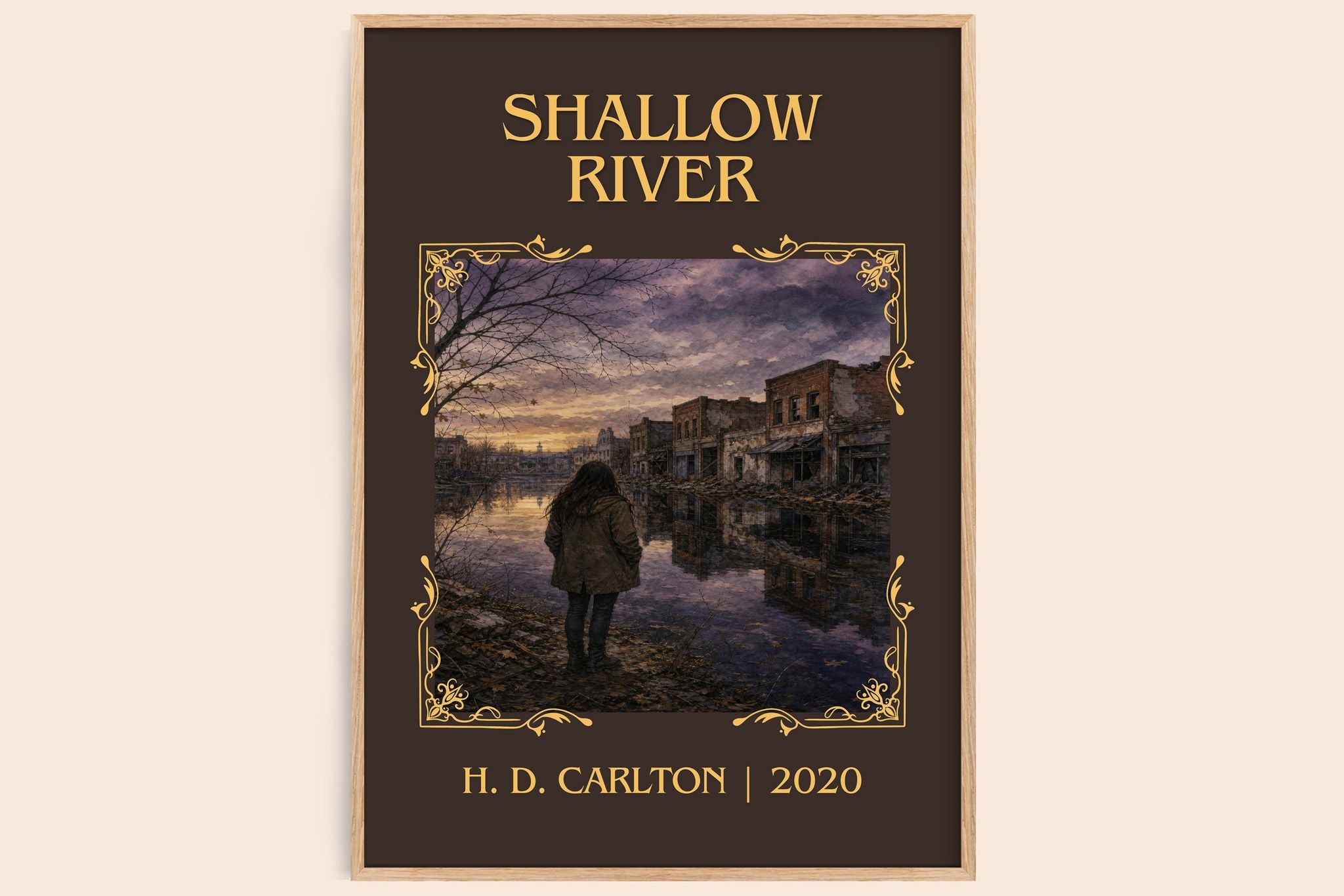 Shallow River Classic Book Art Print by H. D. Carlton