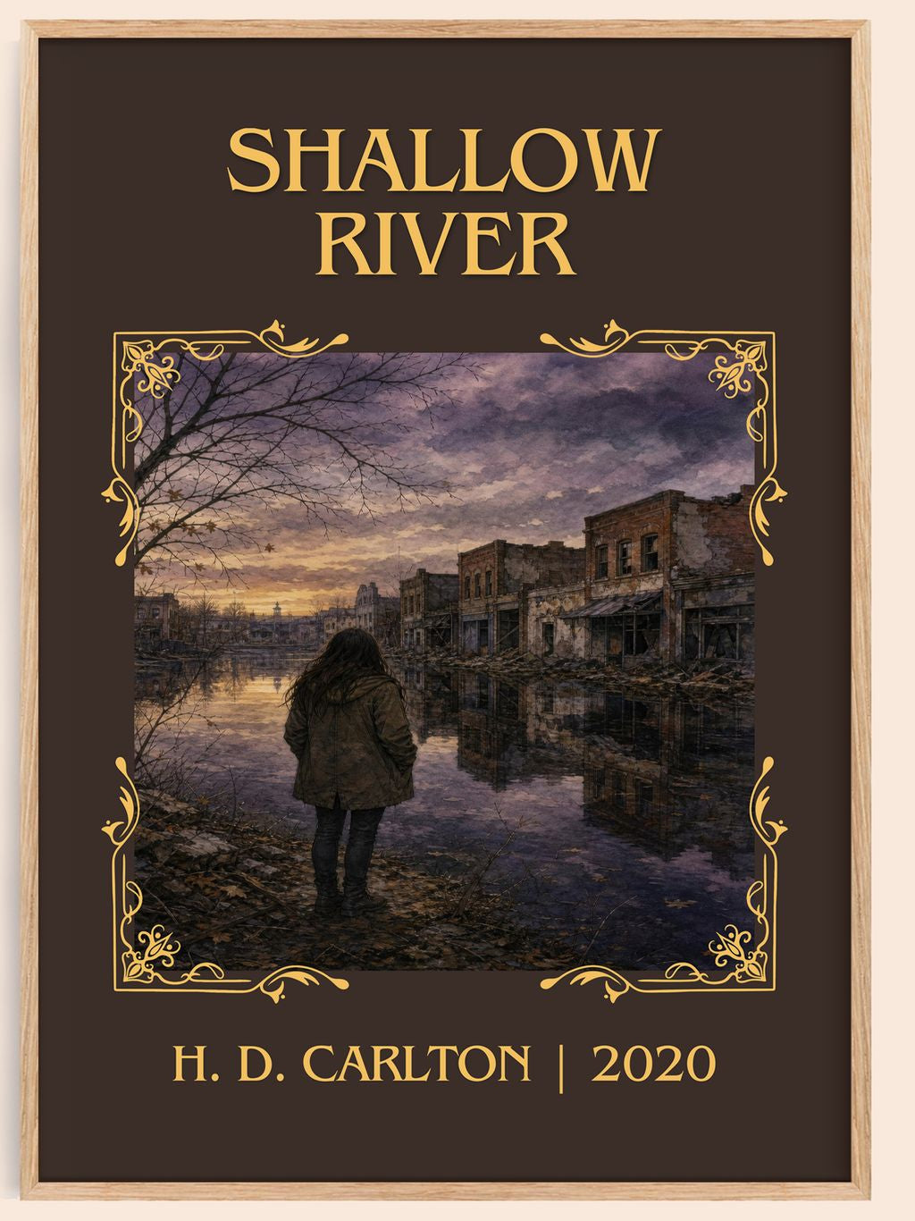 Shallow River Classic Book Art Print by H. D. Carlton – book poster