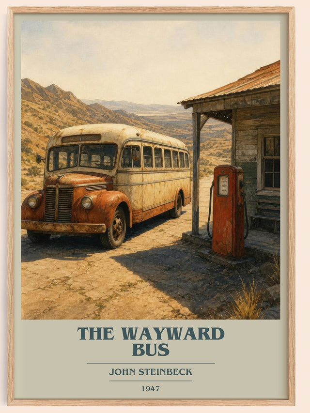 The Wayward Bus Book Cover Poster by John Steinbeck