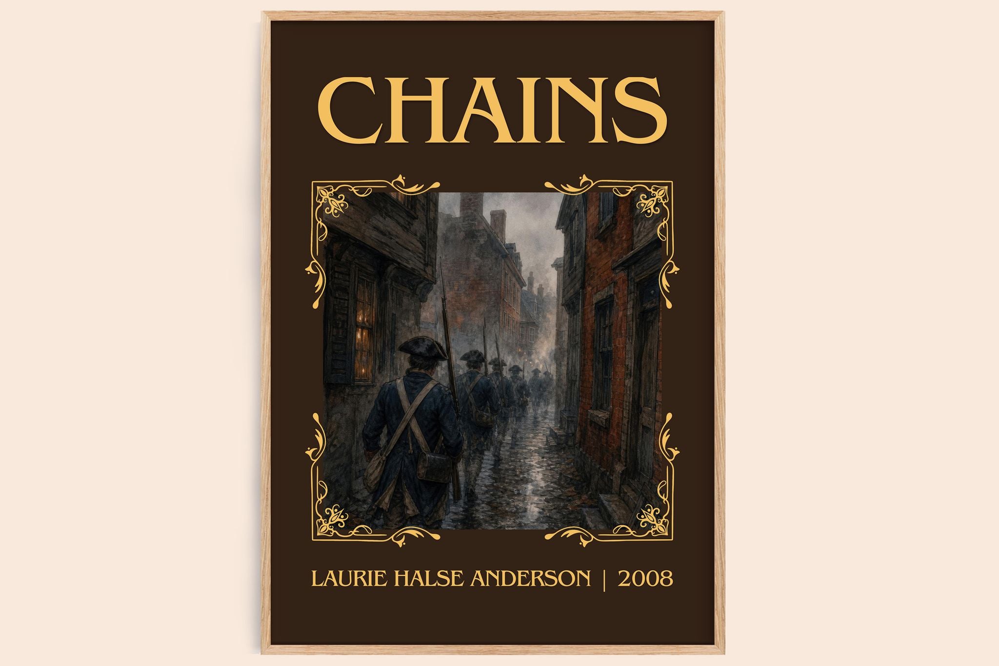 Chains Classic Book Art Print by Laurie Halse Anderson