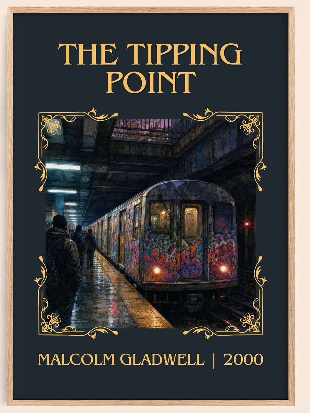 The Tipping Point Classic Book Art Print by Malcolm Gladwell – book poster
