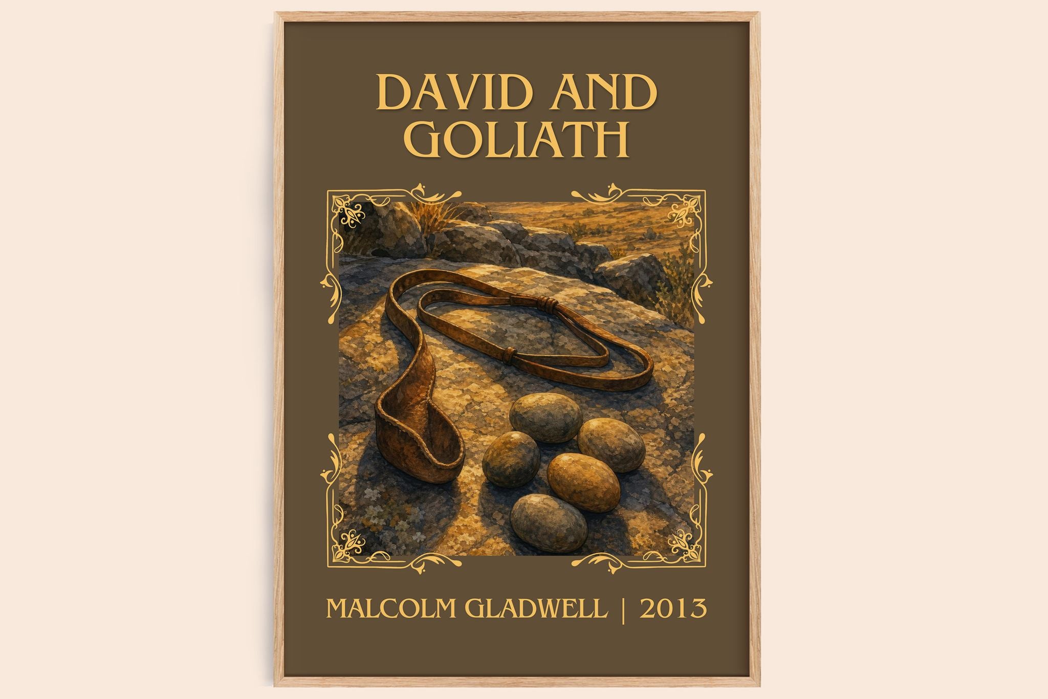 David and Goliath Classic Book Art Print by Malcolm Gladwell