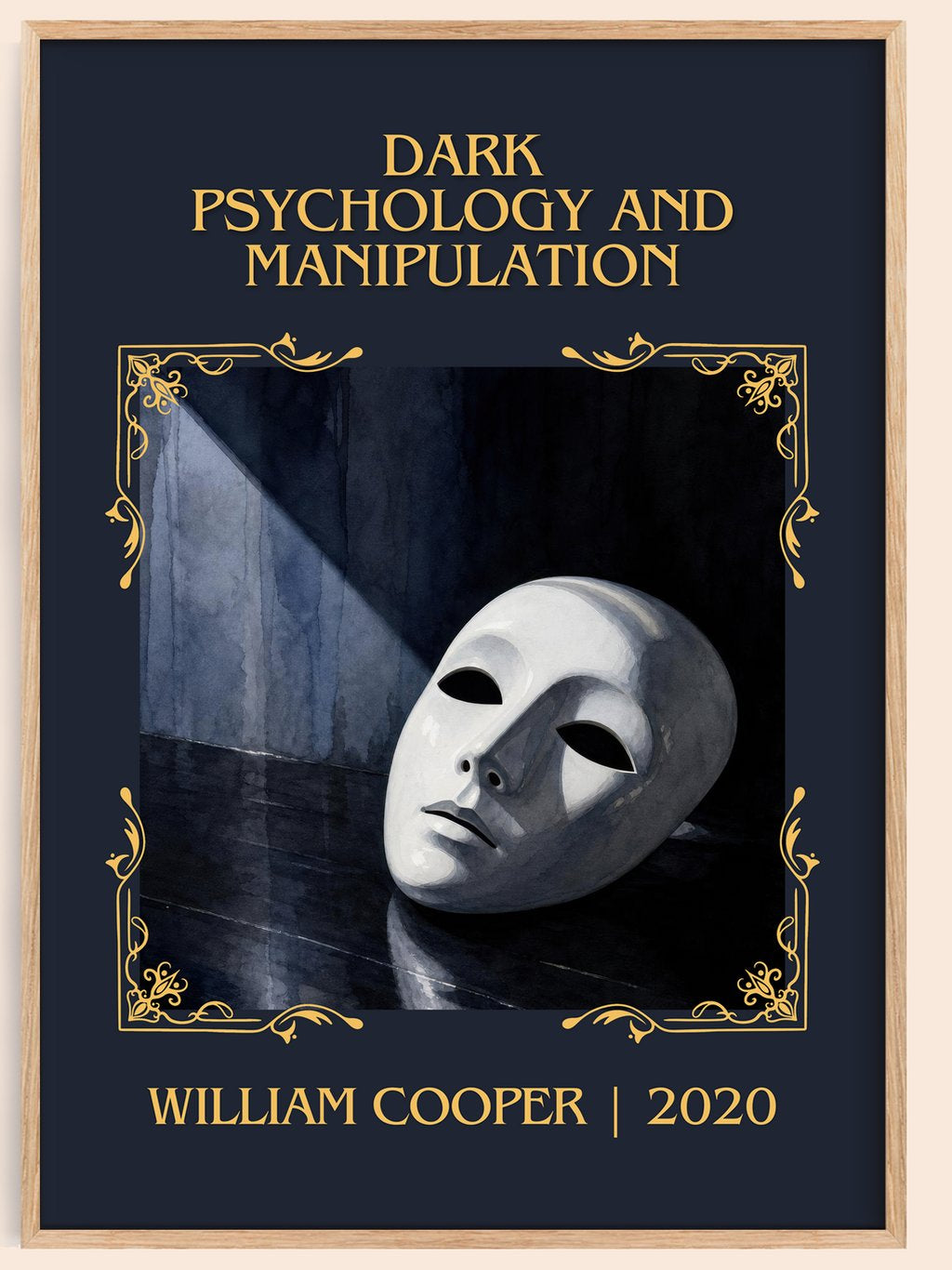 Dark Psychology and Manipulation Classic Book Art Print by W. Cooper – book poster