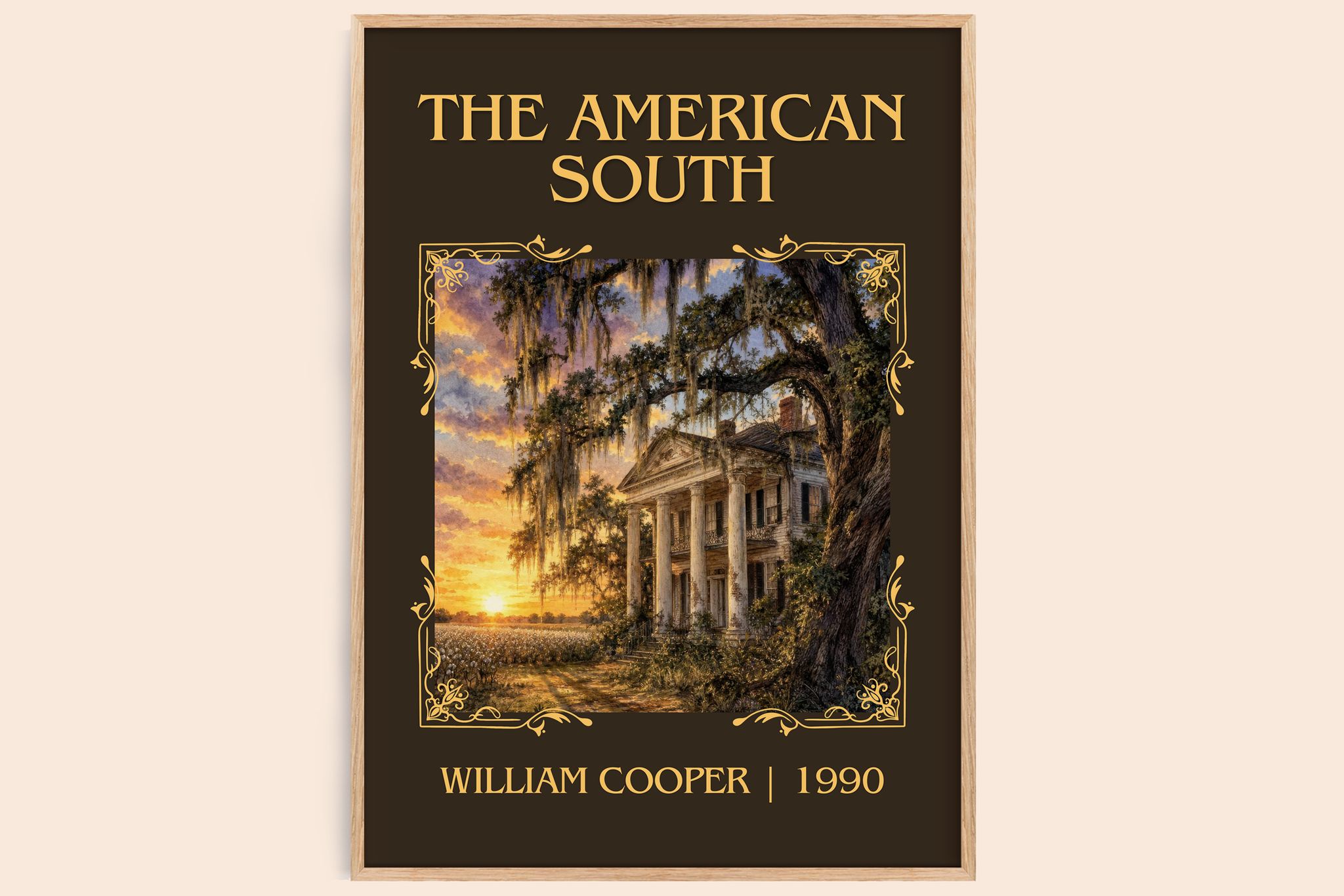 The American South Classic Book Art Print by William Cooper