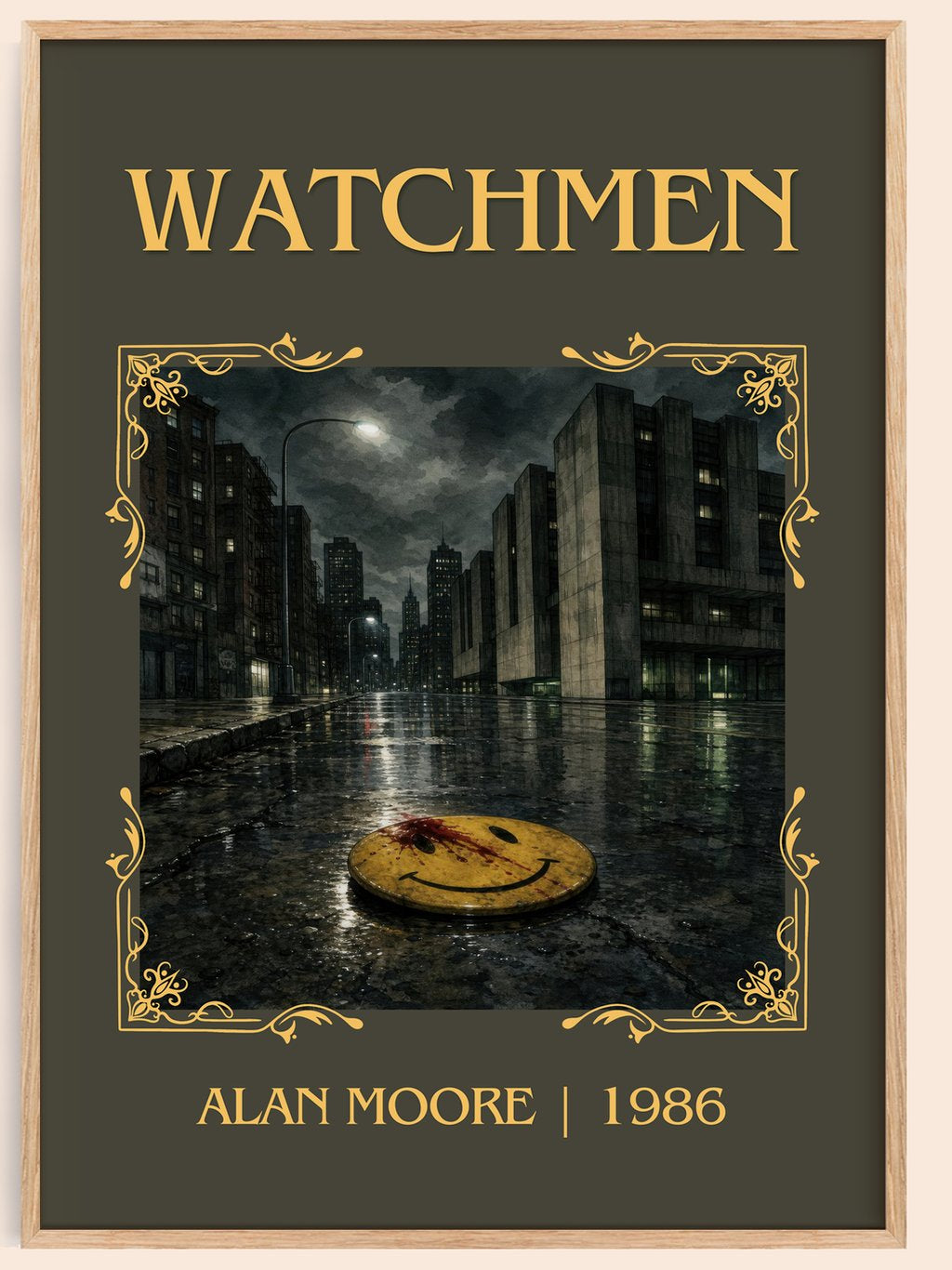 Watchmen Classic Book Art Print by Alan Moore – book poster