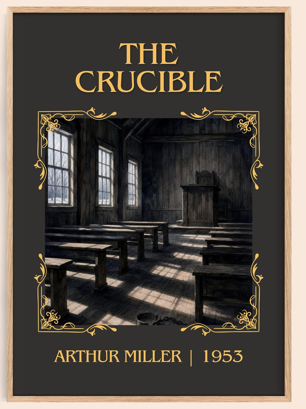 The Crucible Classic Book Art Print by Arthur Miller – book poster