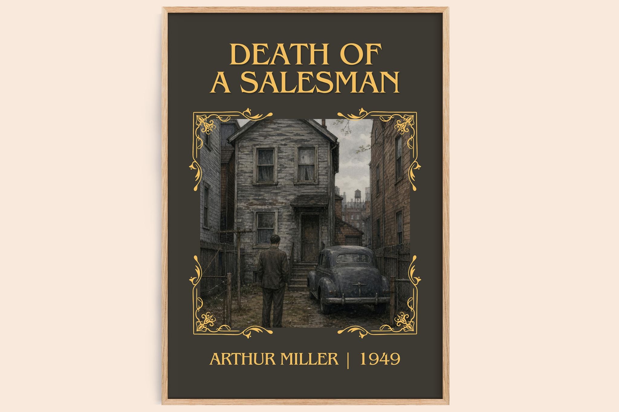 Death of a Salesman Classic Book Art Print by Arthur Miller